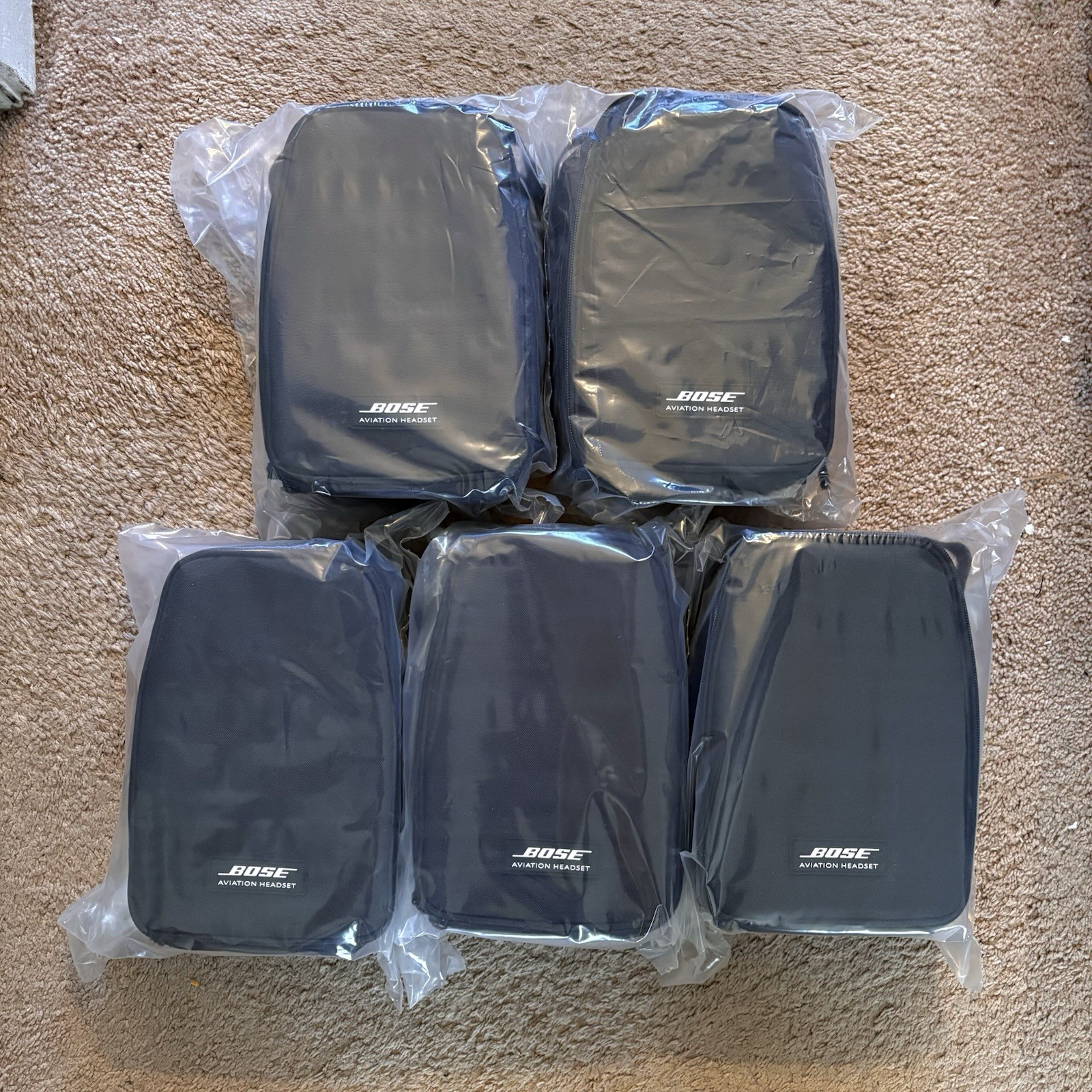 5x New Bose A20 Headset Dual GA Plugs With Bluetooth