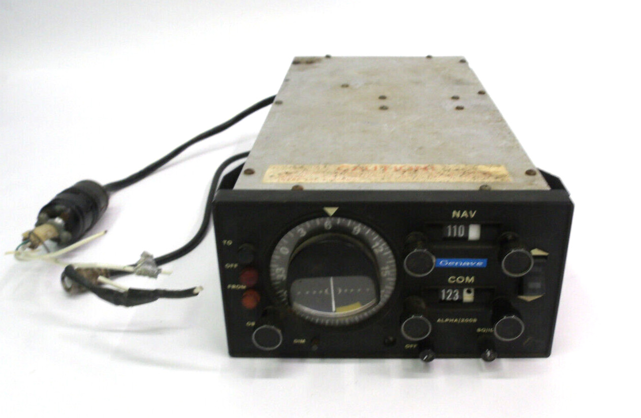 Genave General Aviation Transmitter Airplane NAV COM System Alpha 200B UNTESTED