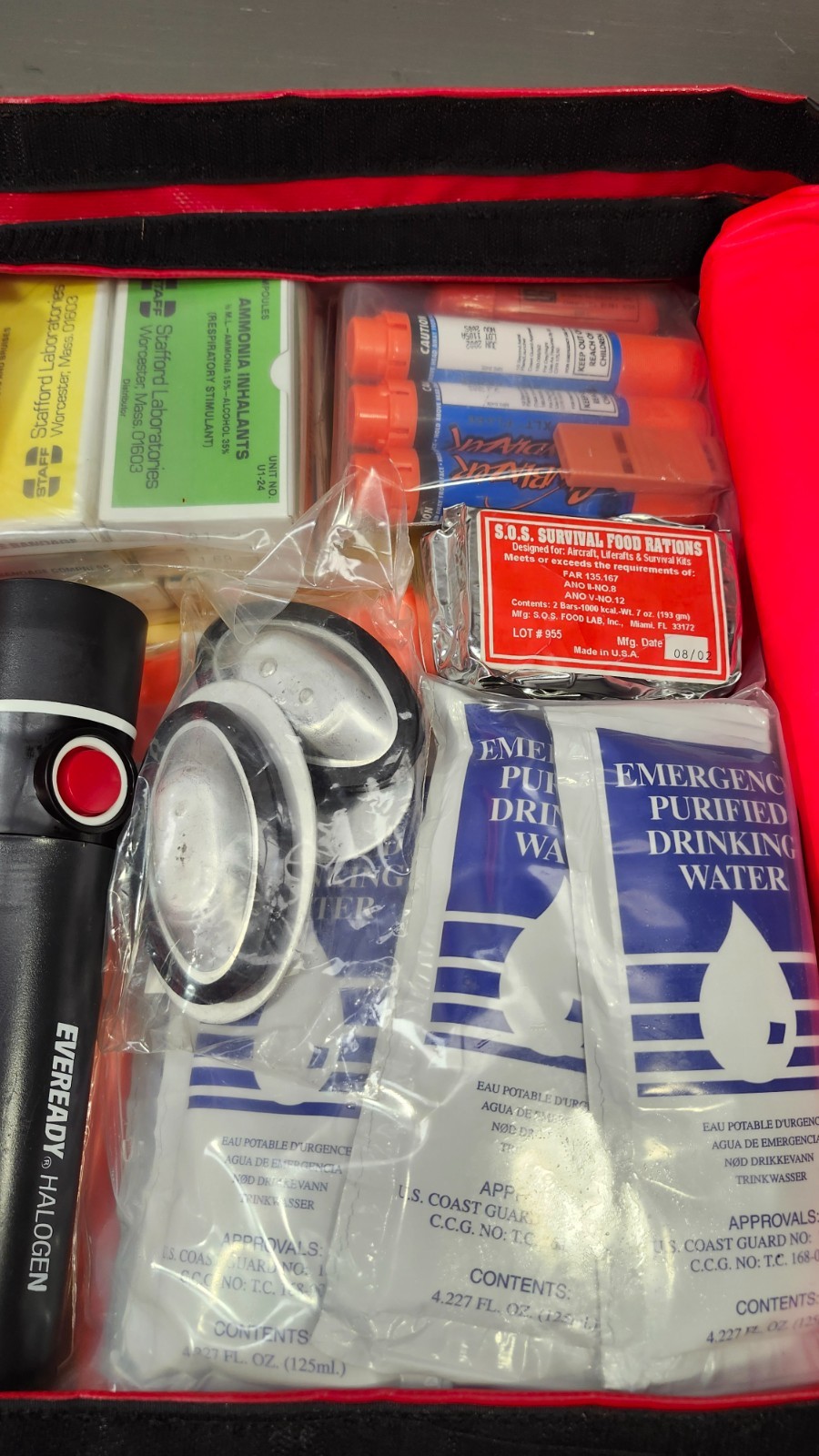 Survival Products Inc. 4 to 6 Person Life Raft 1400-1 & Survival Kit 1500-1