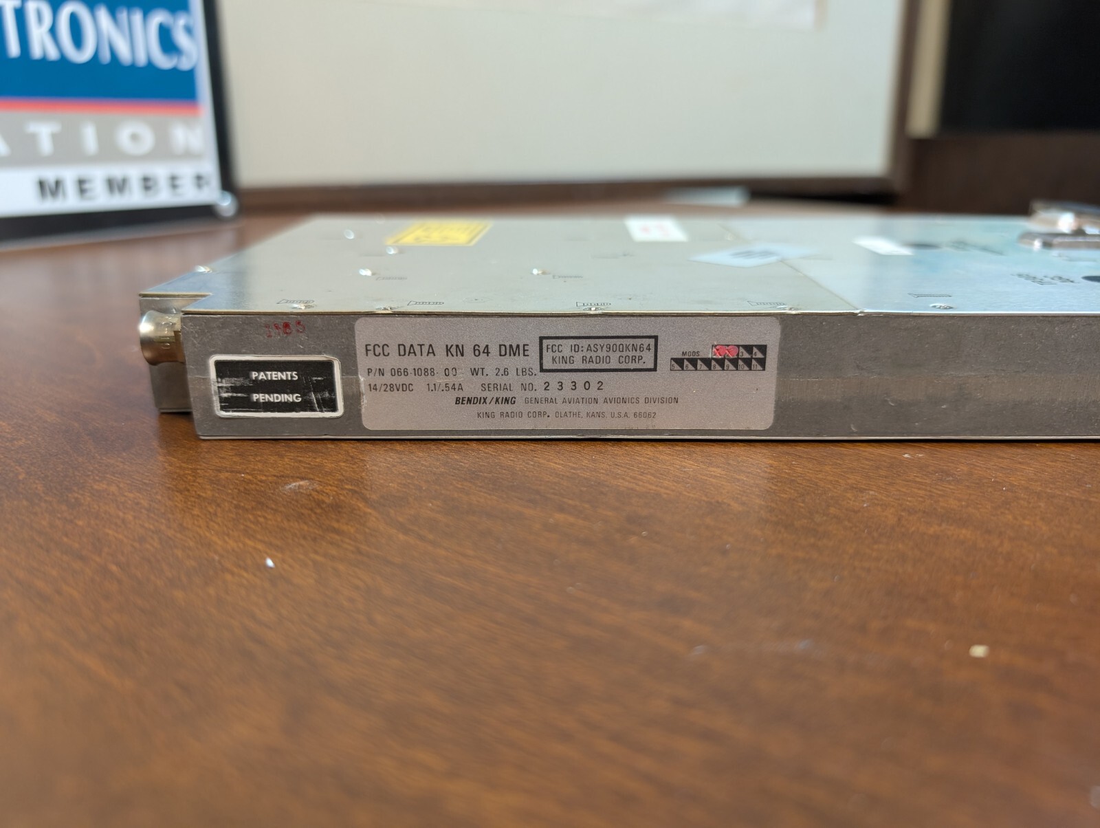 Bendix King KN 64 DME 14V / 28V PN 066-1088-00 With Rack – 30 Day Warranty