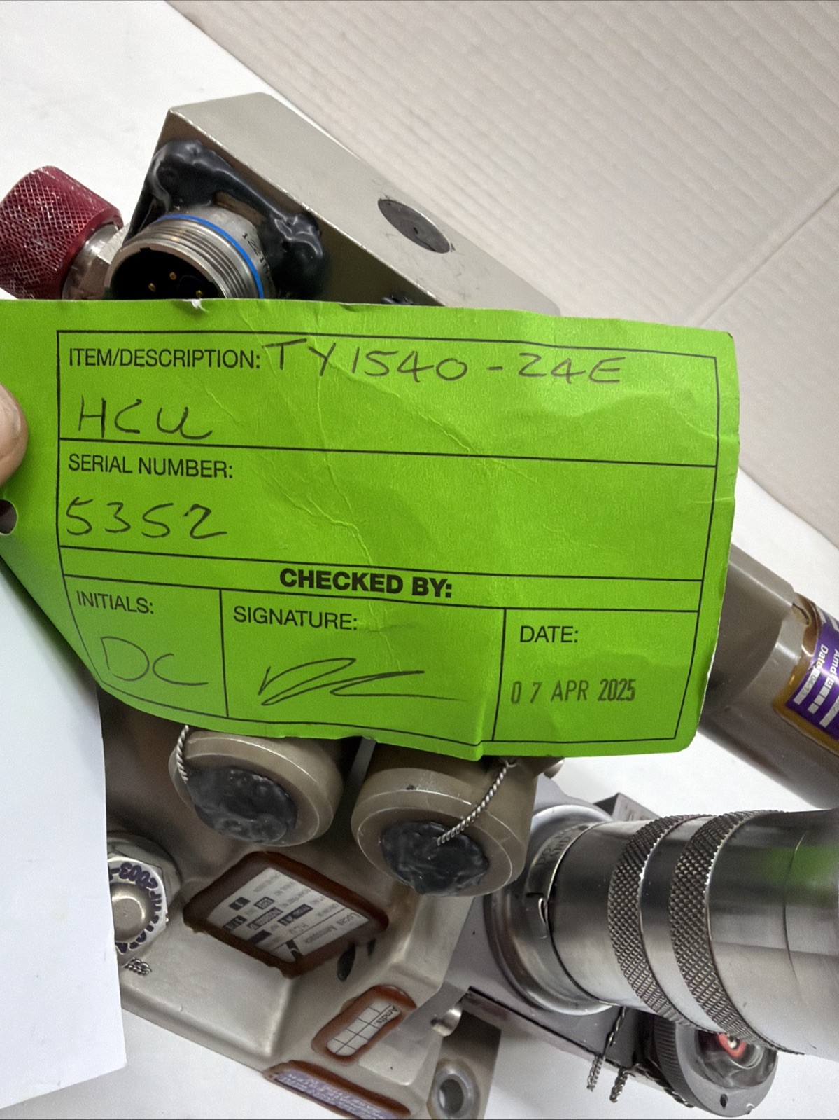 Lucas Aerospace 740D8003-27 TY1540-24E Hydraulic Control Unit