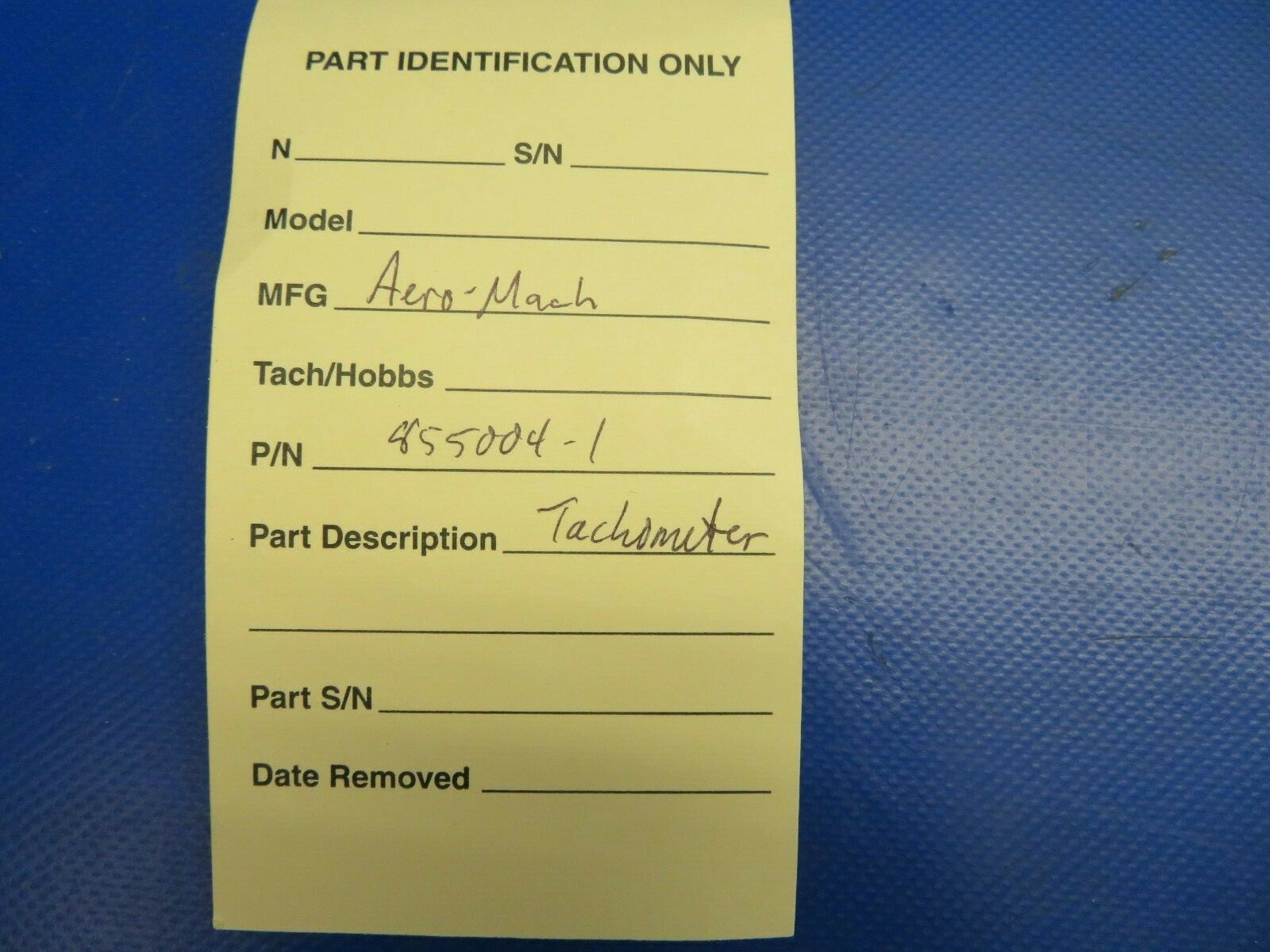 Aero-Mach Tachometer 855004-1, 5409-01 30 Day Warranty (0720-471)