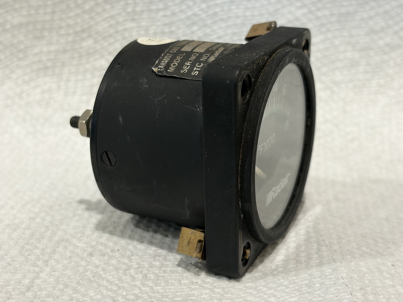 Radair R10-S Exhaust Gas Temp Gauge EGT STC SA868WE Cessna 180