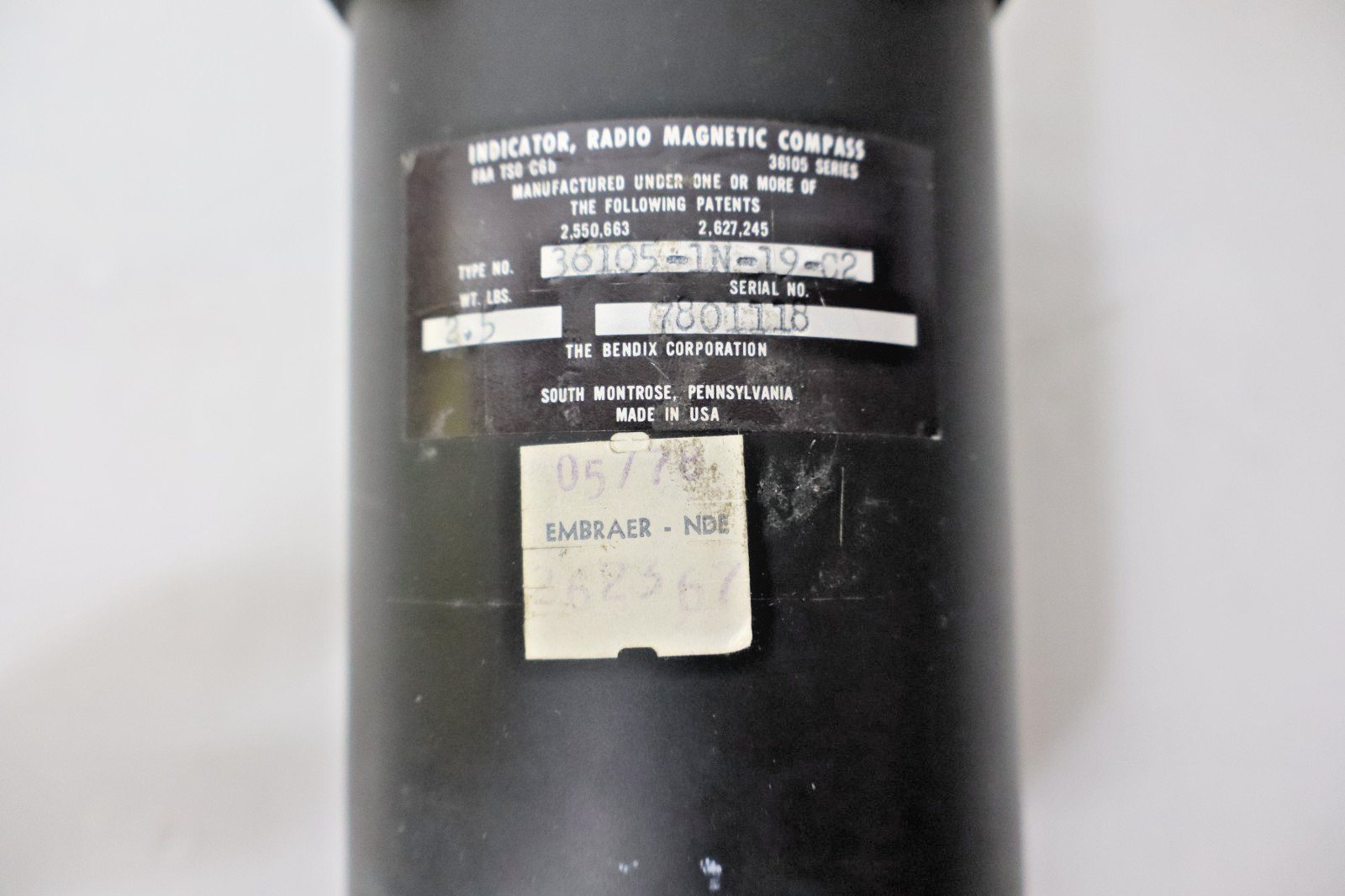 Bendix Corp 36105-1N-19-C2 RMI Indicator Embraer 3571322-2021