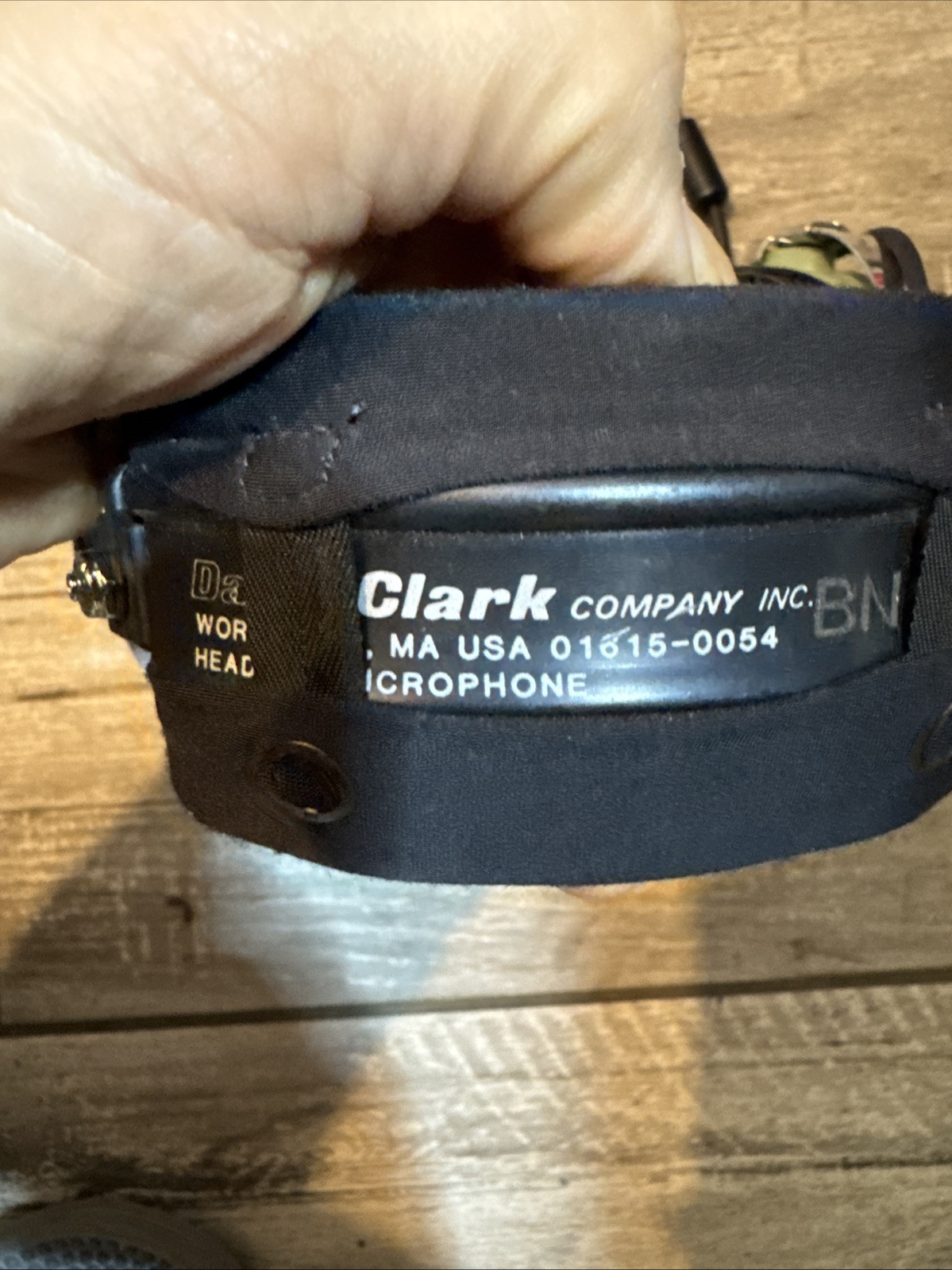 David Clark VINTAGE Headset Model 01615-0054, New With Tag