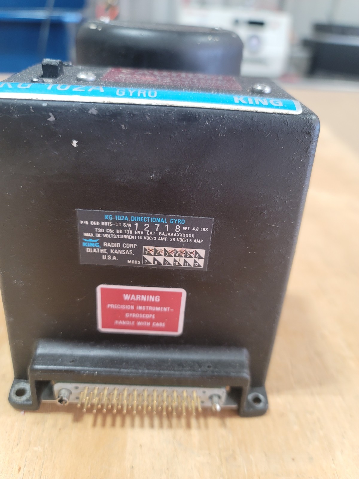 Bendix King KG 102A Directional Gyro From Piper PA-34-220T – P/N 060-0015-00