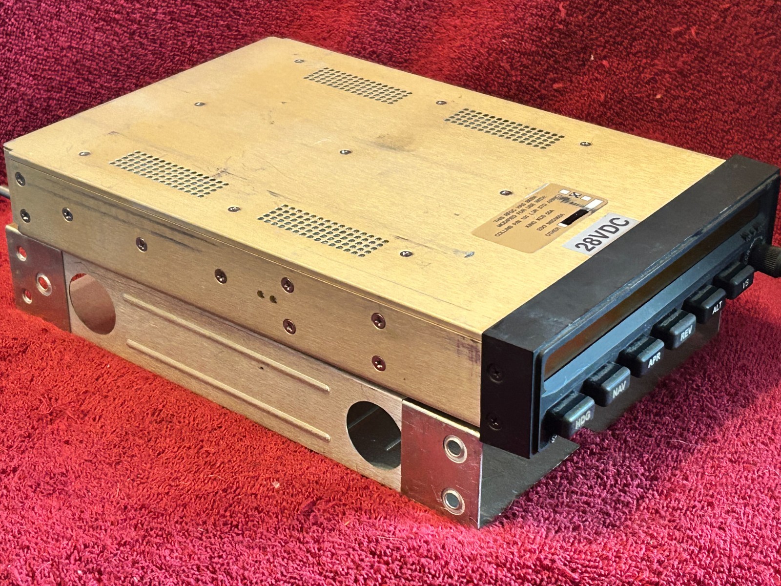 S-TEC SYSTEM 55X AUTOPILOT COMPUTER 28V P/N 01192-1-48T WITH TRAY & CONNECTORS