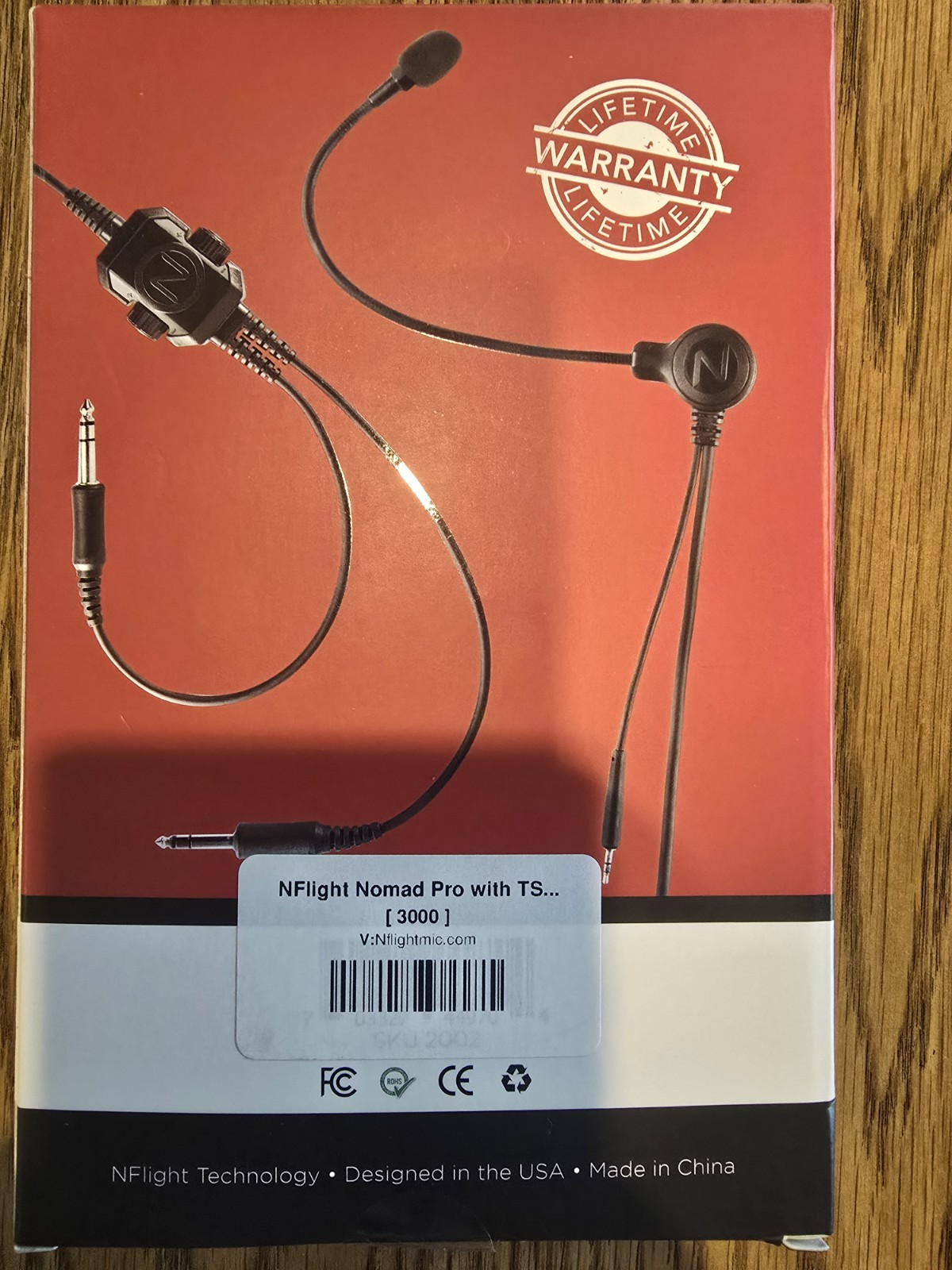 NFLIGHT Nomad Pro with TSO’d David Clark Aviation Microphone