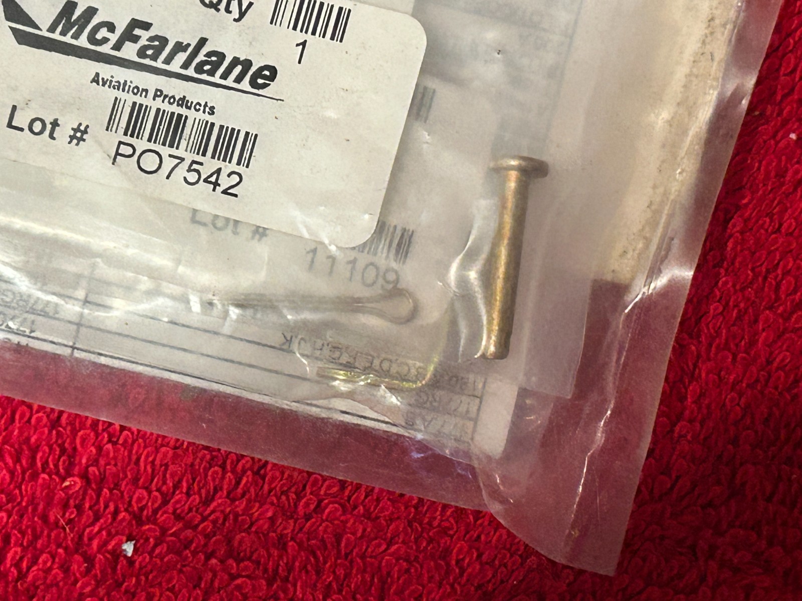 CESSNA SEAT STOP KIT 1 P/N 05-00580 MCFARLANE MS20392-1C21 NEW SURPLUS