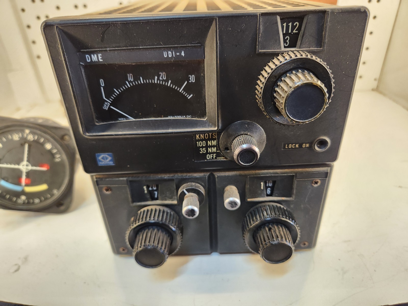 Vintage Narco UDI4 & MK-12A – PLUS IN-525A AIRCRAFT COURSE INDICATOR – Untested