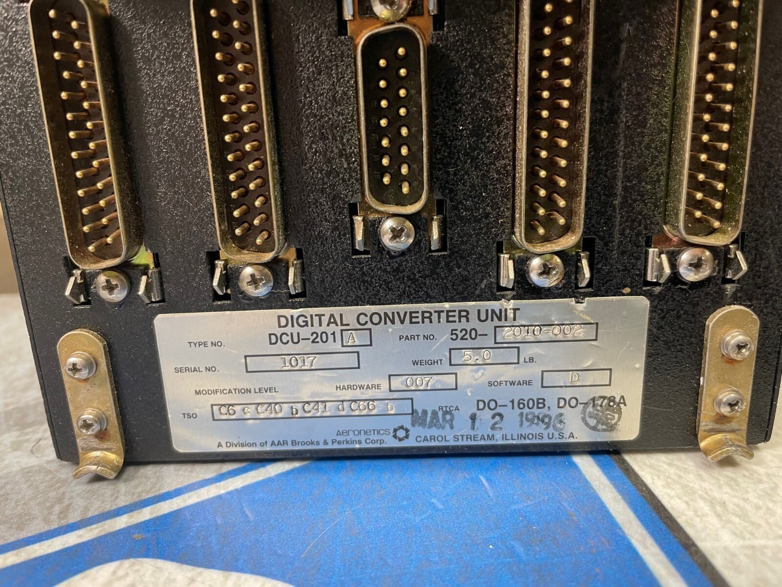 Digital Converter Unit DCU201A 520-2010-002 Removed Working