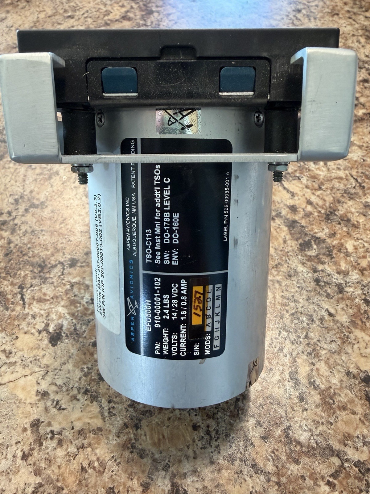 Aspen Avionics EFD500H P/N 910-00001-102