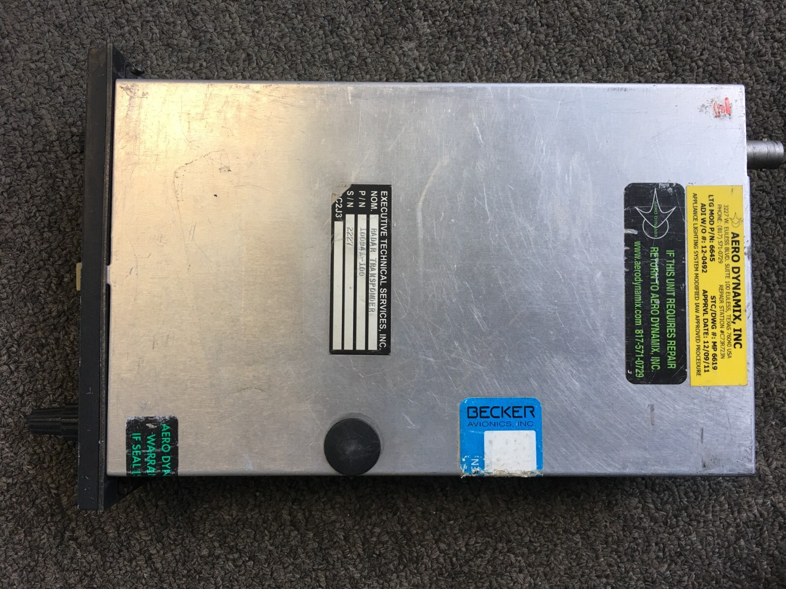 BECKER ATC-3401-(110) TRANSPONDER XPDR used with 30 day warranty