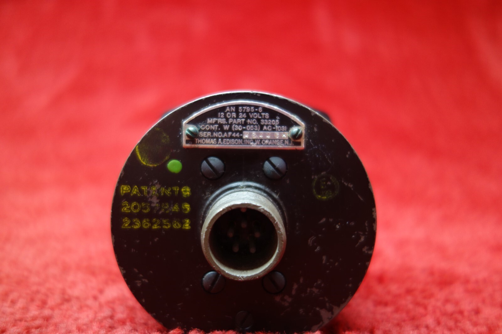 Thomas A. Edison Inc Dual Temp Indicator 12/24V PN 33205, AN-5795-6