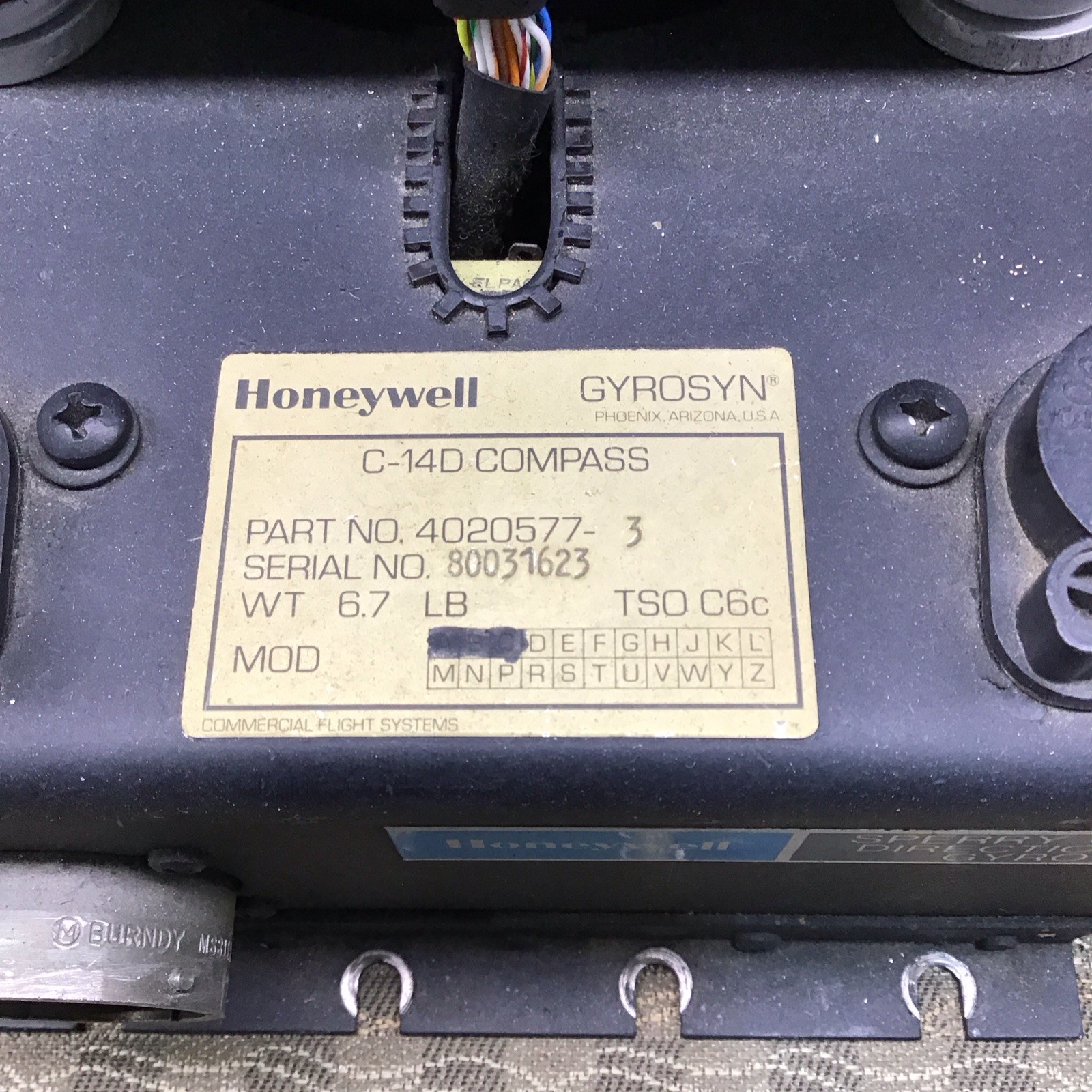 C-14A GYRO SYNCHRONIZER W/ SPERRY C-14D DIRECTIONAL GYRO