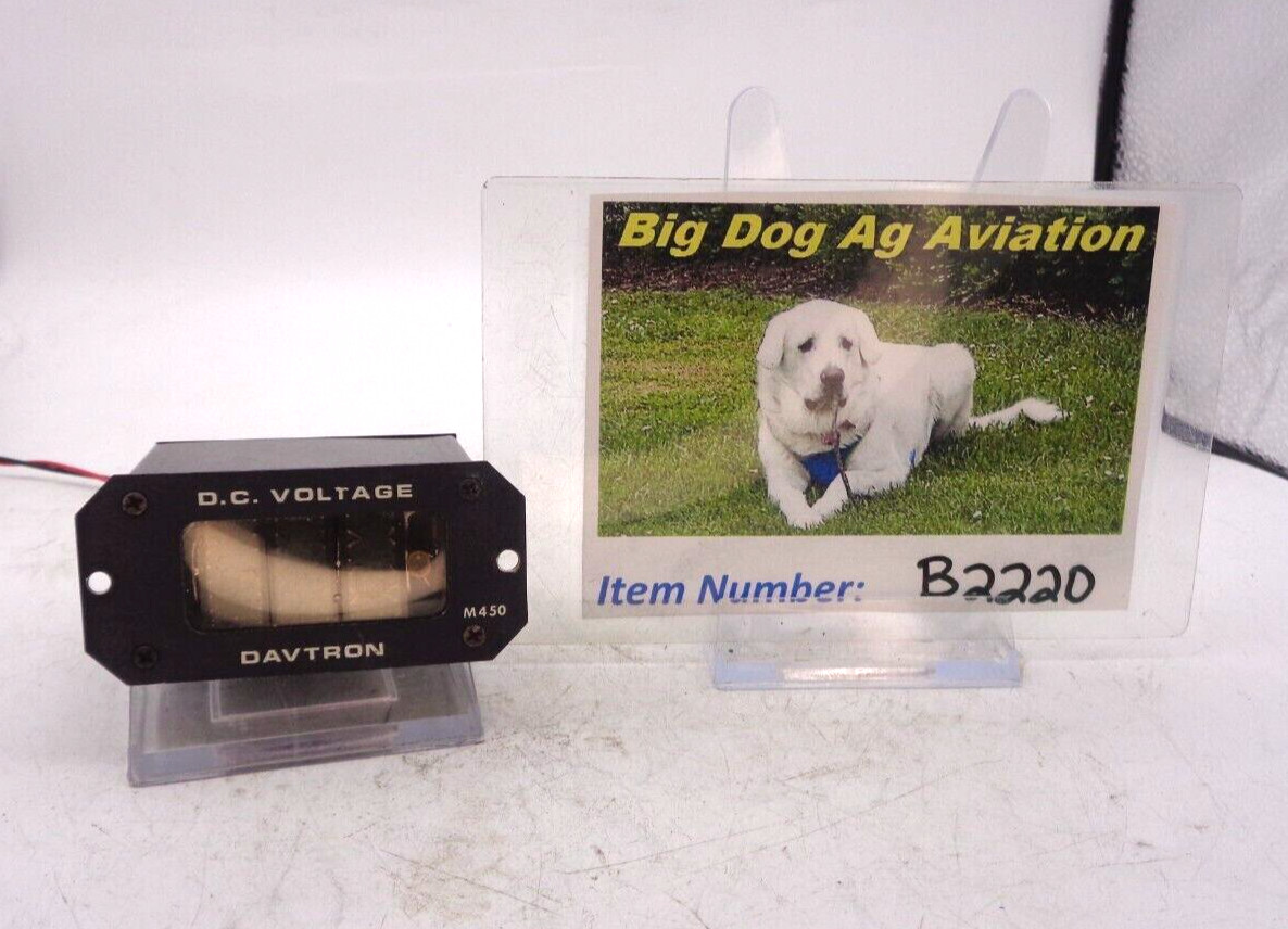 DAYTRON, M450, VOLTMETER, AS REMOVED-TESTED (B2220)