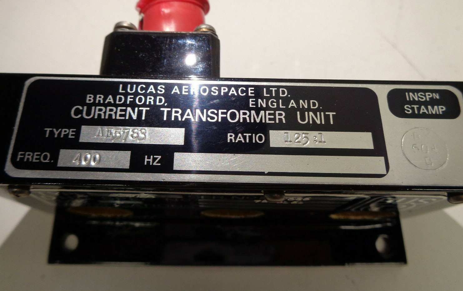 AIRCRAFT CURRENT TRANSFORMER UNIT AE5783 BY LUCAS AEROSPACE NEW