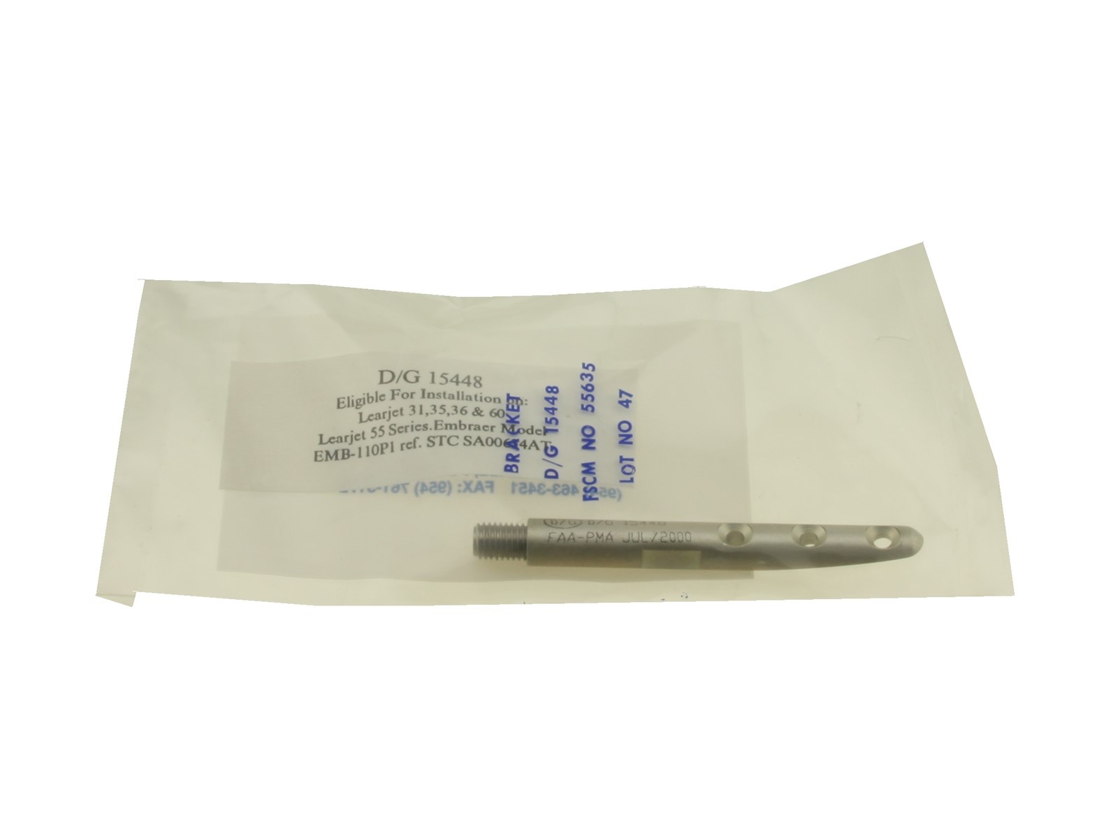 NEW LEARJET 20, 30, 50, 60 SERIES STATIC DISCHARGER BASE P/N 15448 – EMBRAER