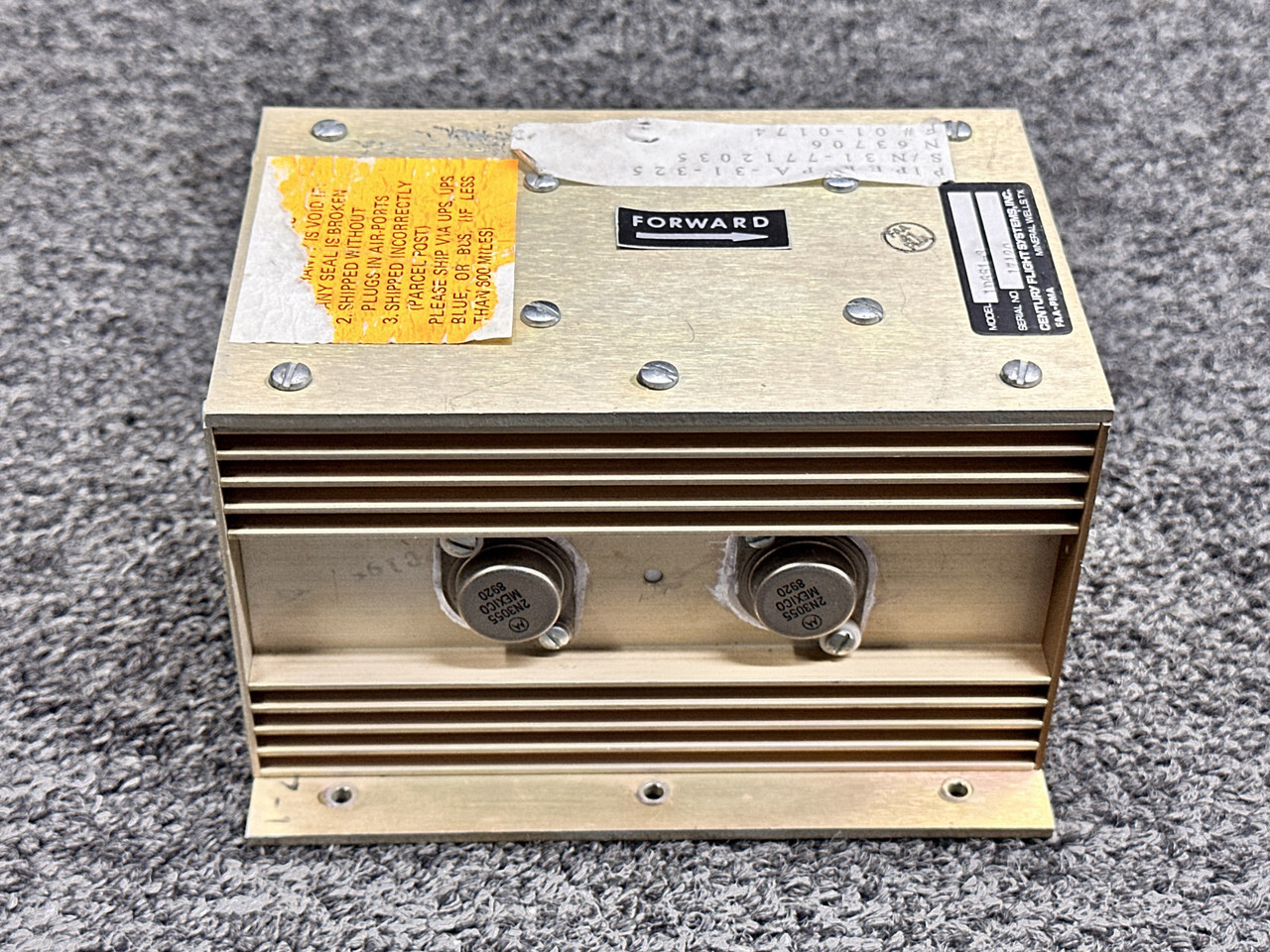 1D651-3 Century Flight Systems Yaw Damper Unit (Minus Mount) (28V)