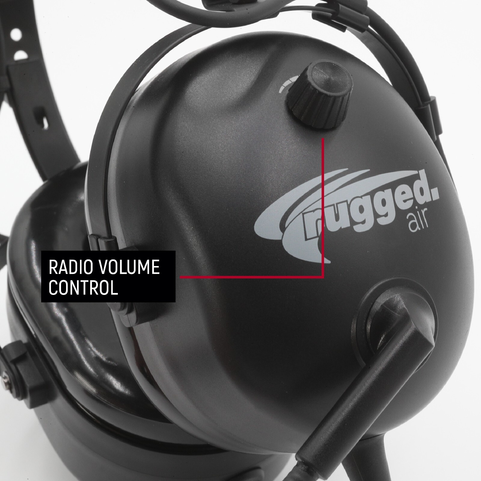 Rugged Air RA210-BT Bluetooth General Aviation Headset A20 GA Plug Student Pilot