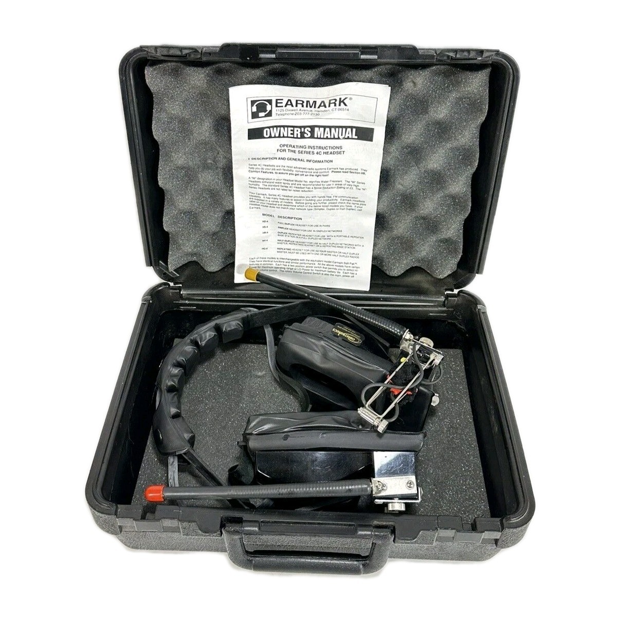 Earmark Series 4 Headset With Vox 130 HR-4 CH: 92/4 In Case with Manual