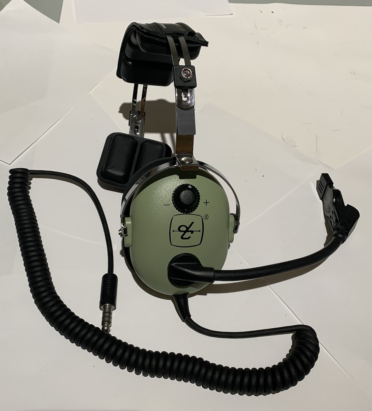 David Clark 40523G-01 Headset with Microphone, Single Ear, UNTESTED