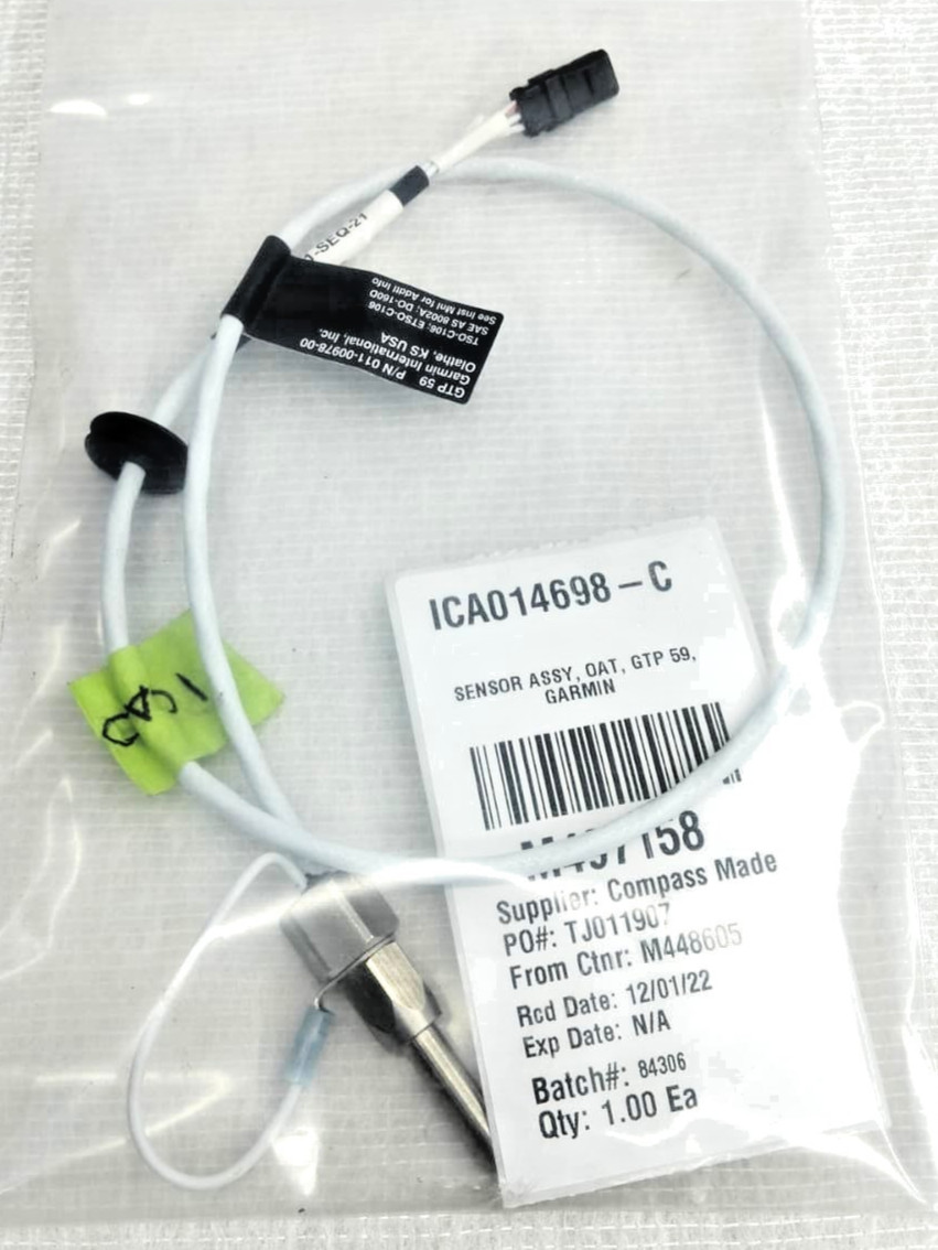 Garmin GTP 59 OAT probe temperature probe PN 011-00978-00 fits LSA ACON A5