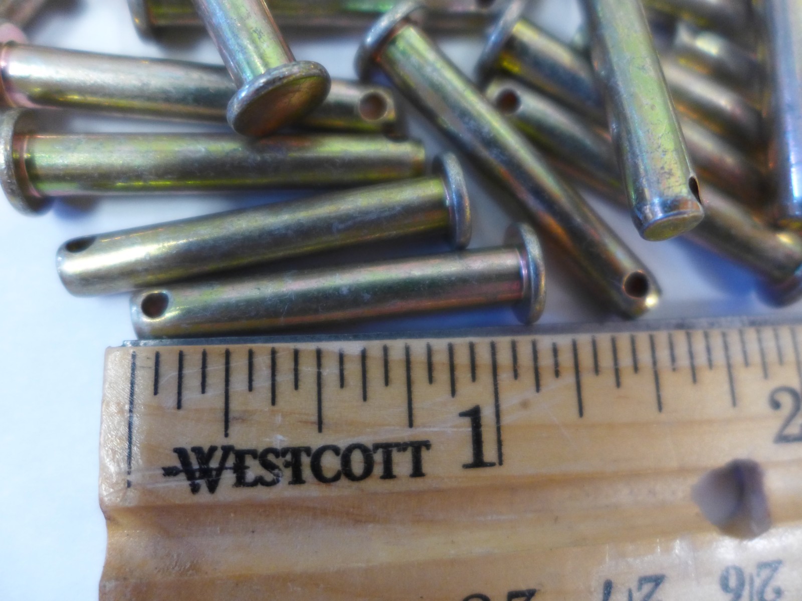 50 Military Standard 1-1/32″ Straight Headed Clevis+Cotter Pins MS20392-2C33 NEW