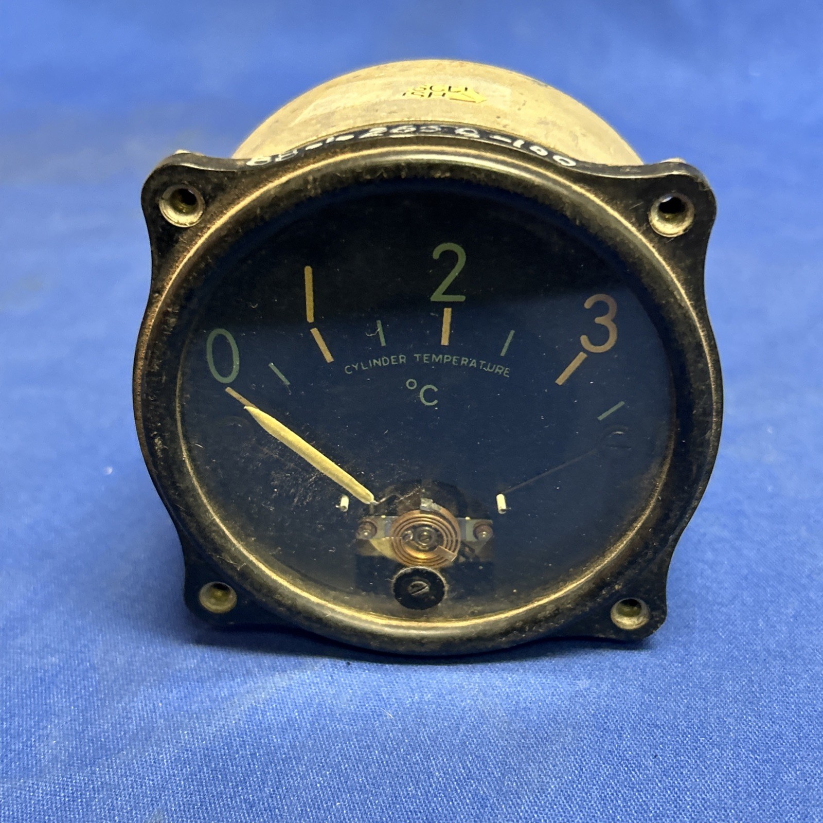 Vintage aircraft Weston 10/208 Cylinder temperature gauge Corsair