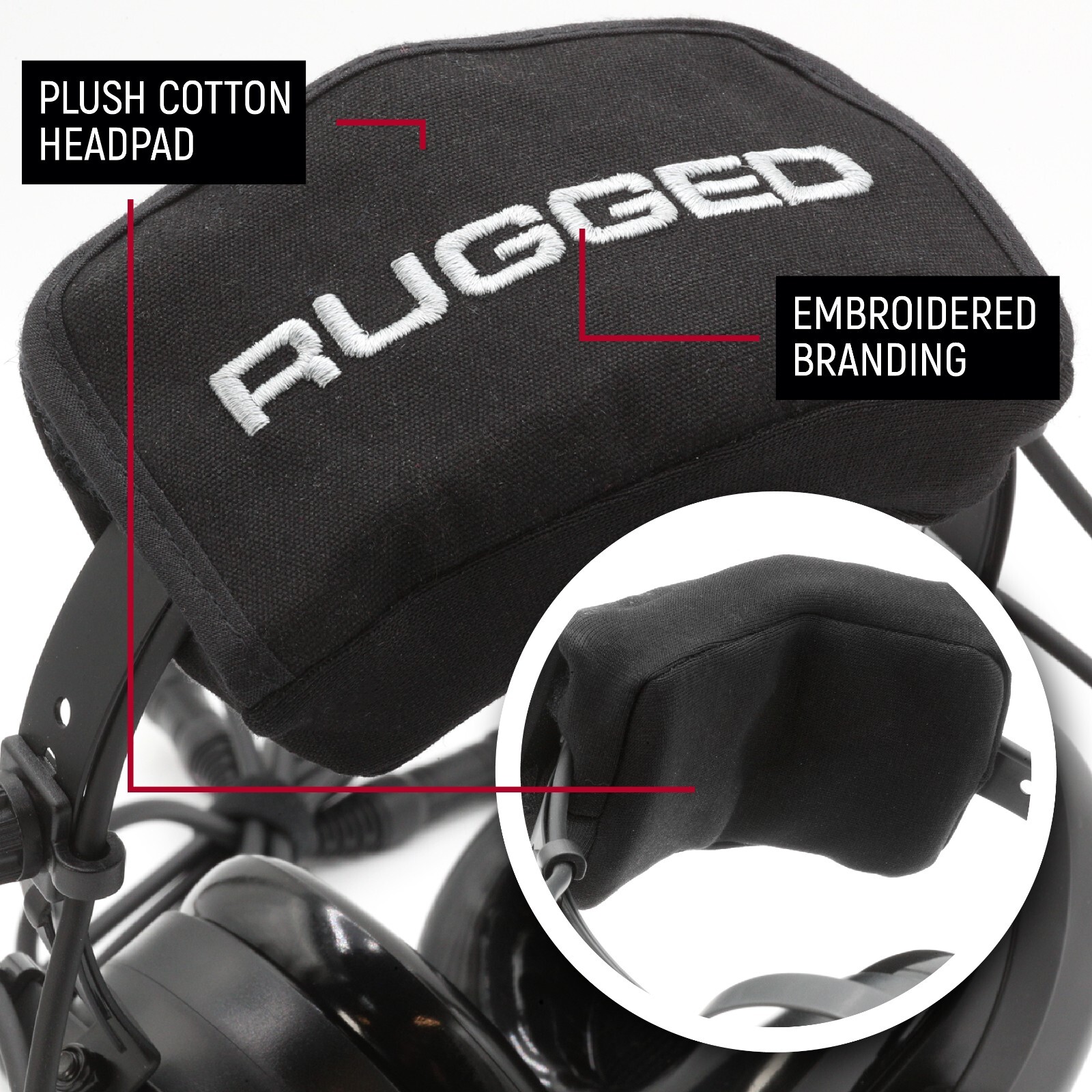 Rugged Air RA210-BT Bluetooth General Aviation Headset A20 GA Plug Student Pilot