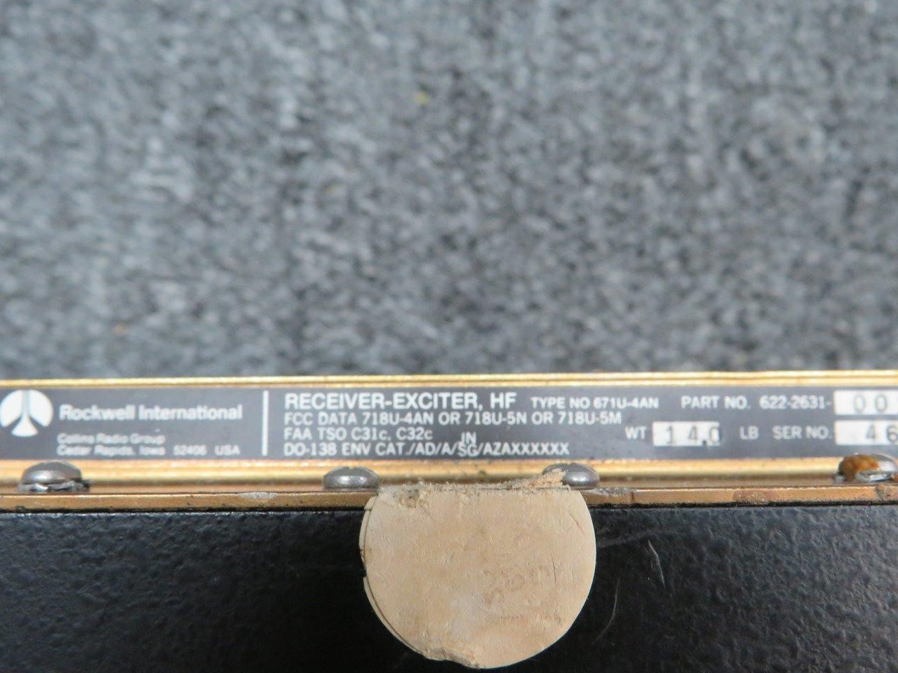 622-2631-001 Collins 671U-4AN Exciter Receiver