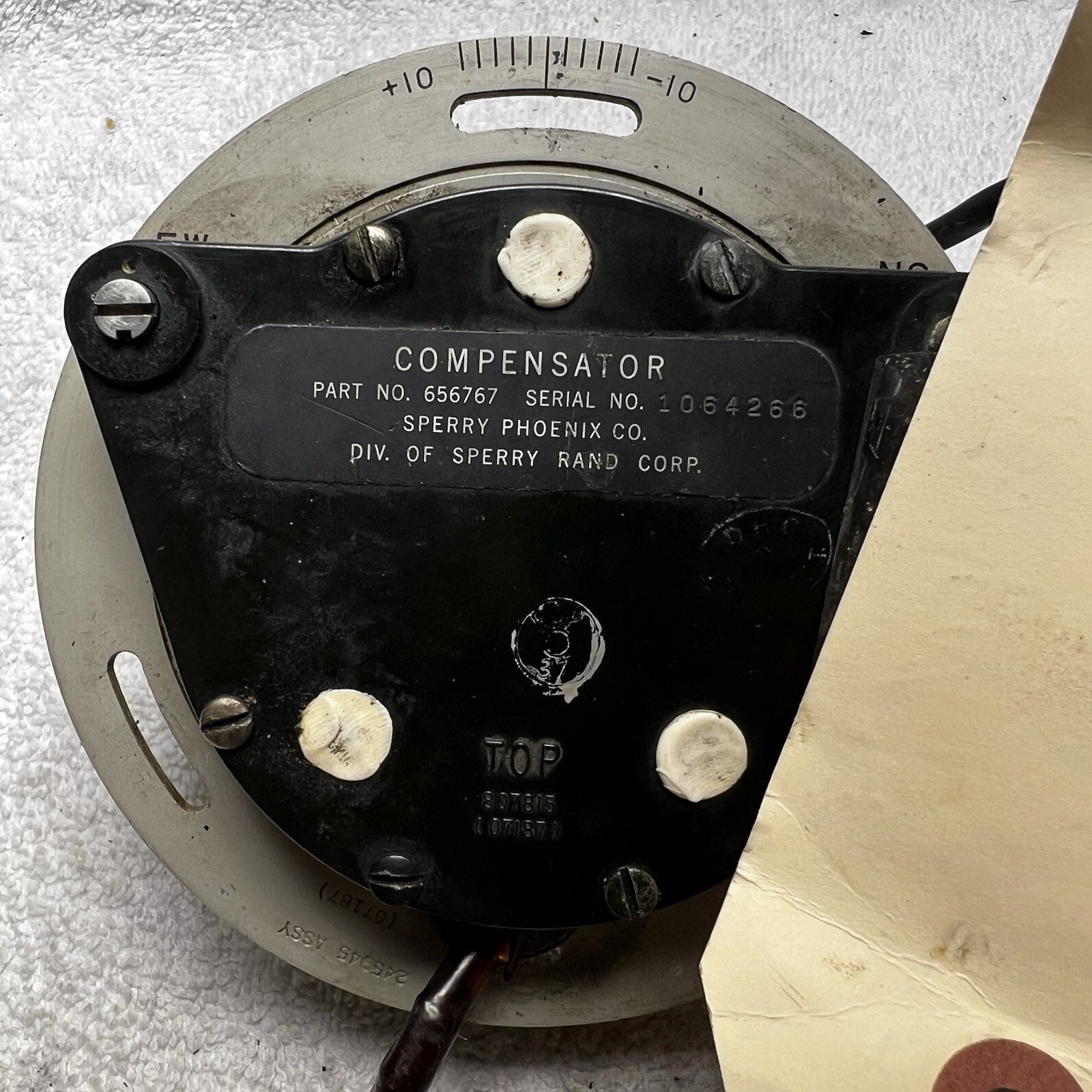 P/N: 656520 Sperry Gyoscope Flux Valve
