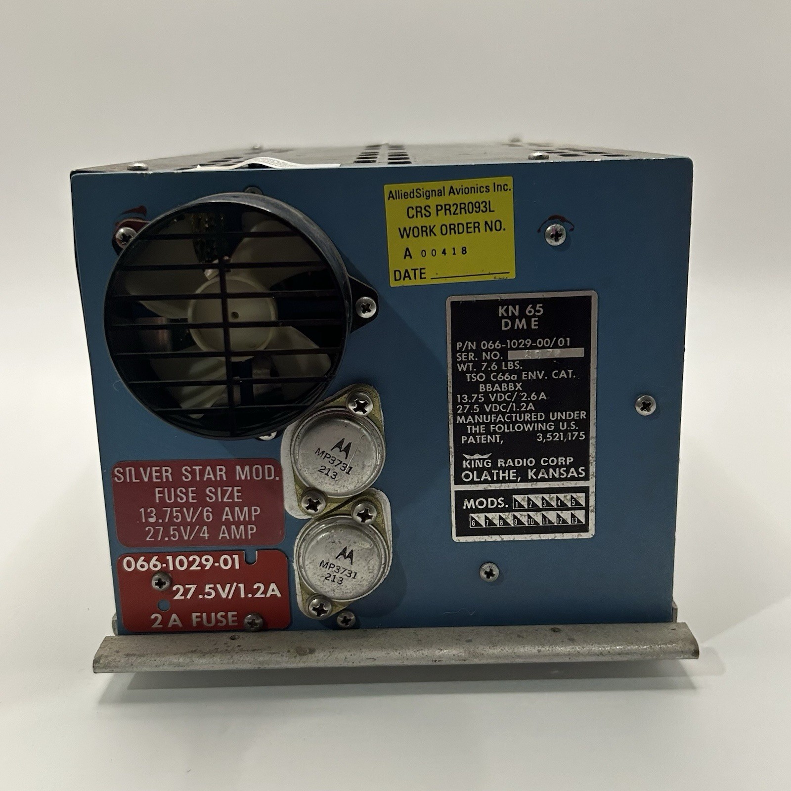 Bendix King KN 65 DME 066-1029-00/01 w/ Tray and Connector