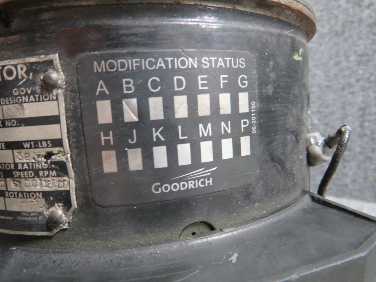 23065-015-1 Lucas Lockheed 1329-23E Starter Generator w Mods (LH) (Slight Rust)