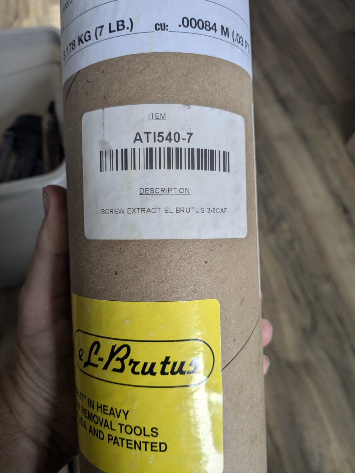 El Brutus Model 7 BRUT Screw Extractor 1/4″ to 3/8″ 7 M00 87a Johnson Bar New