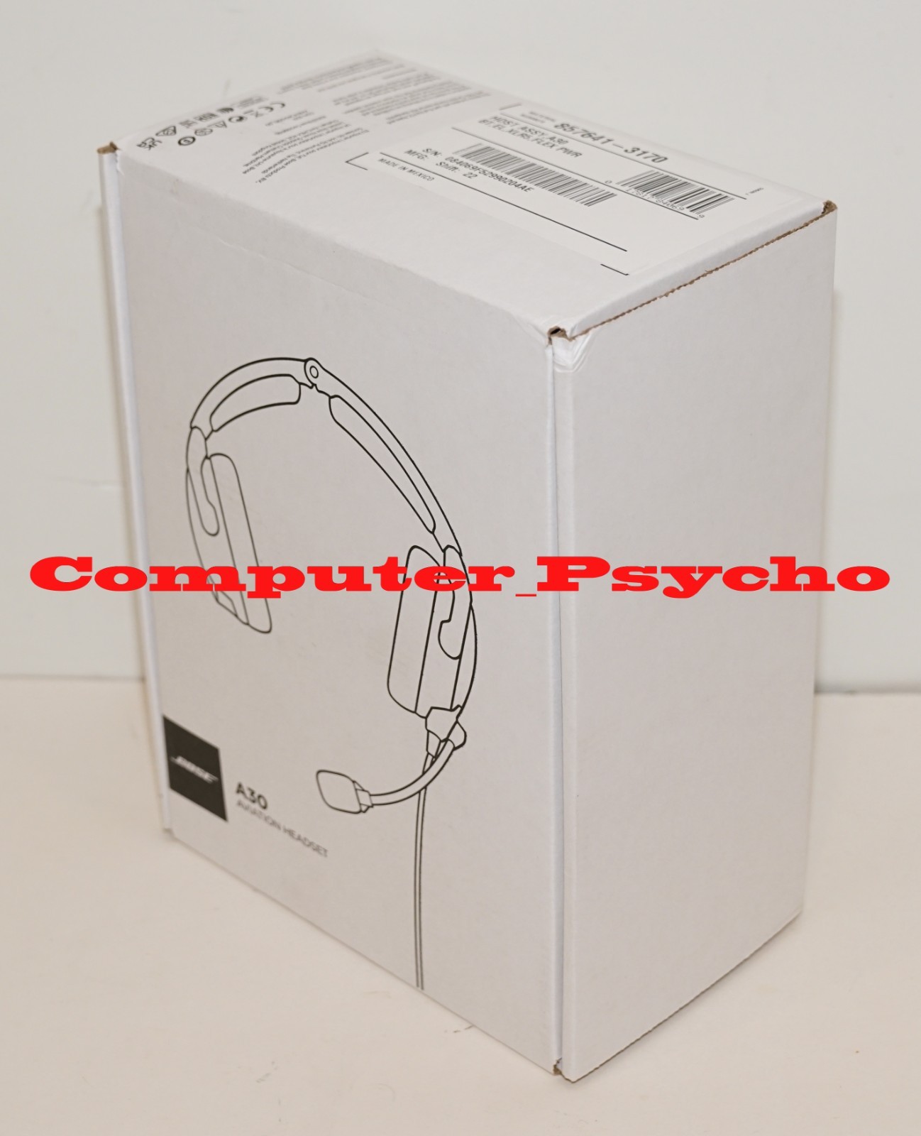BOSE A30 857641-3170 AVIATION HEADSET BLUETOOTH AIRBUS XLR 5 PIN FLEX POWER