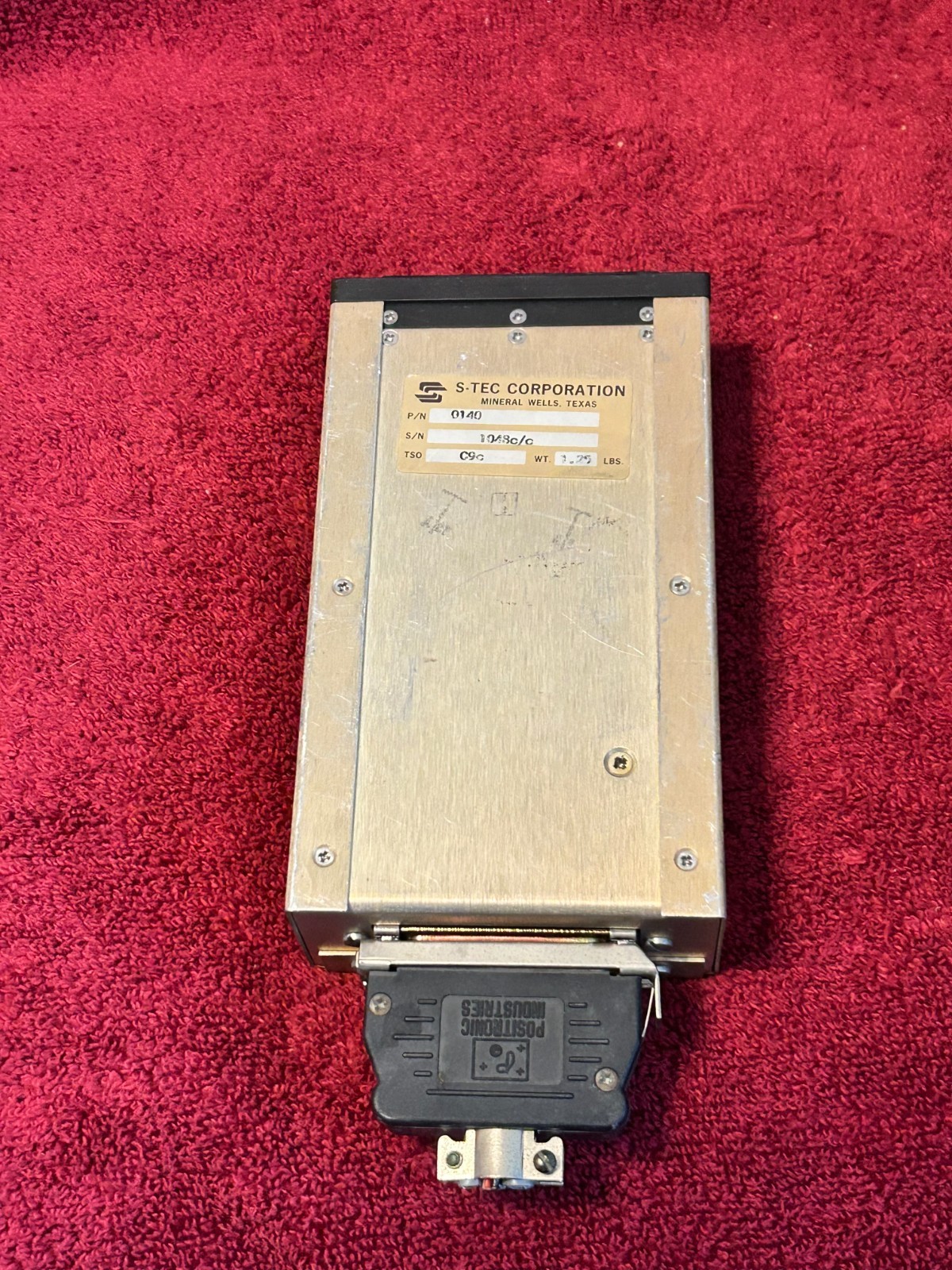 S-TEC AUTOPILOT COMPUTER ALTITUDE PRESELECT P/N 0140 WITH CONNECTOR