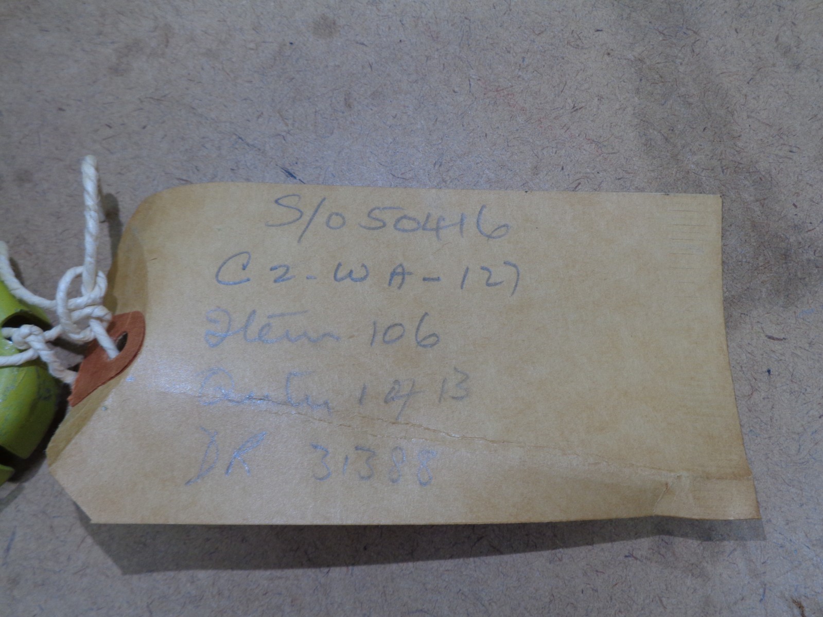 DE HAVILLAND DHC-2 BEAVER AILERON BALANCE WEIGHT ASSY C2WA127A NEW (LAST ONE)