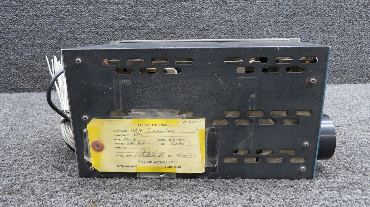 066-1029-00-01 King Radio KN-65 DME Processor with Tray & Mods (Volts: 14-28)