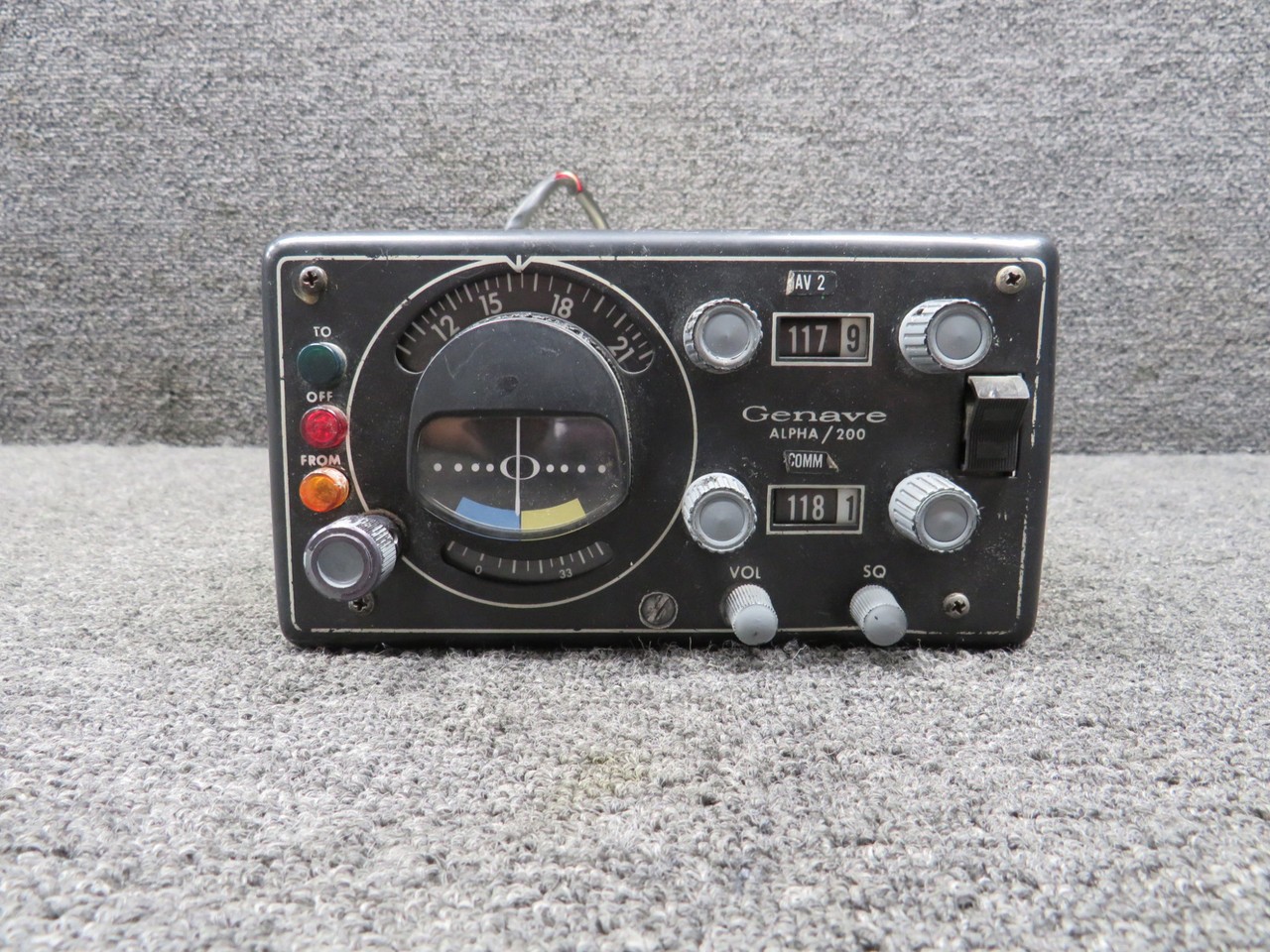 300-1700-001C Genave Alpha 200 NAV-COMM Radio (Core)