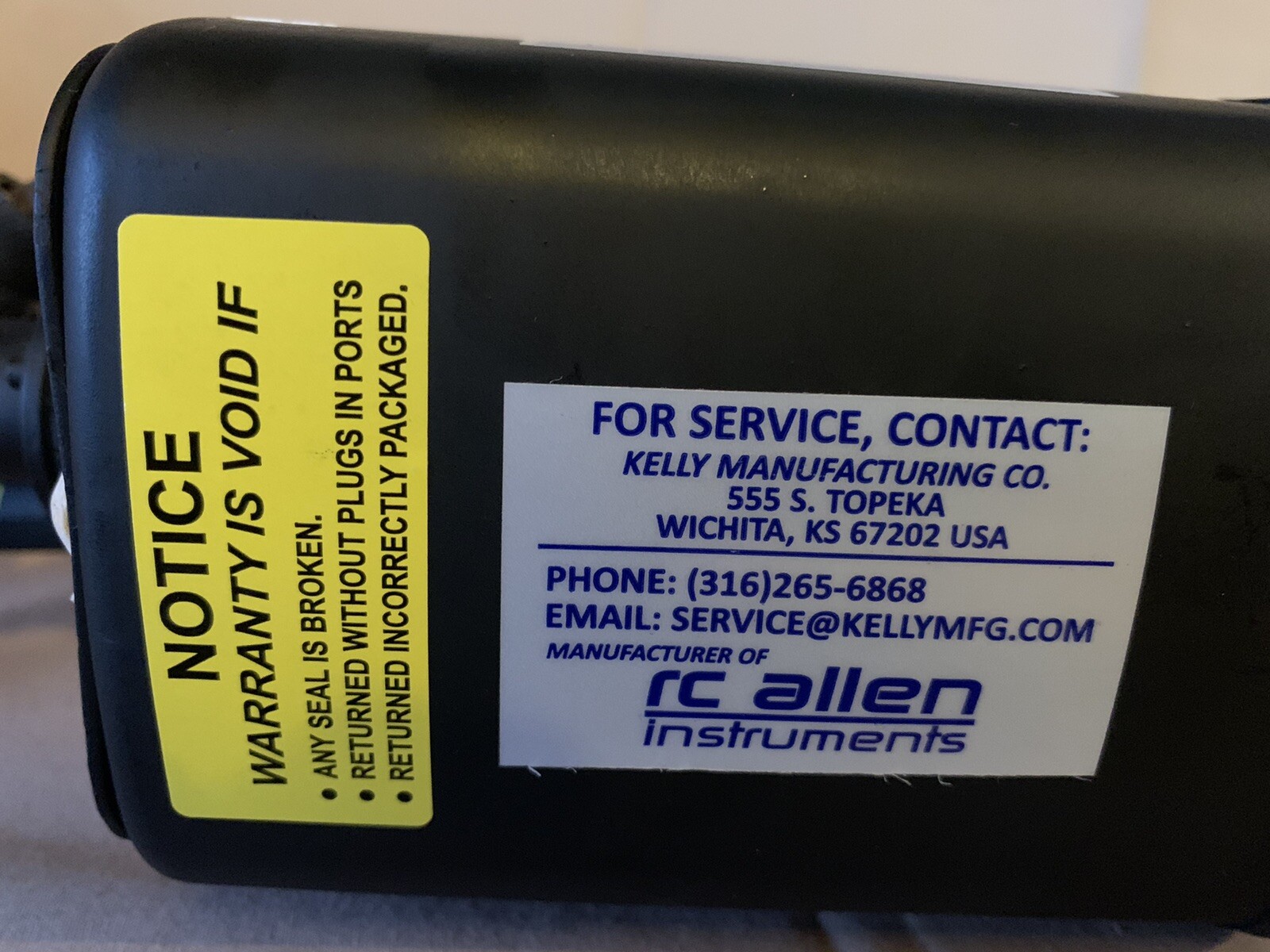 RC Allen Attitude Indicator Gyro Horizon P/N 102-0041-04 RCA22-7 SN 220JR0235