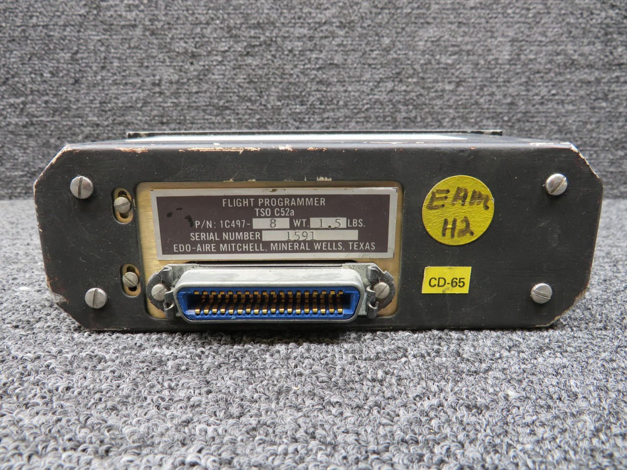 1C497-8 Edo-Aire Mitchell Century IV Flight Programmer (Test Button Broken)