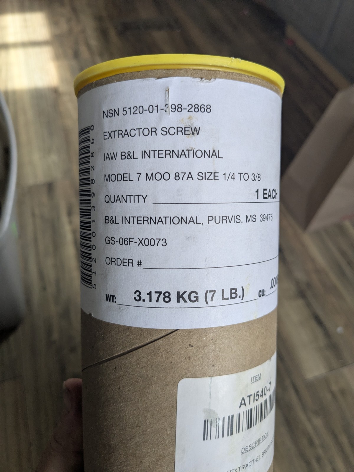 El Brutus Model 7 BRUT Screw Extractor 1/4″ to 3/8″ 7 M00 87a Johnson Bar New