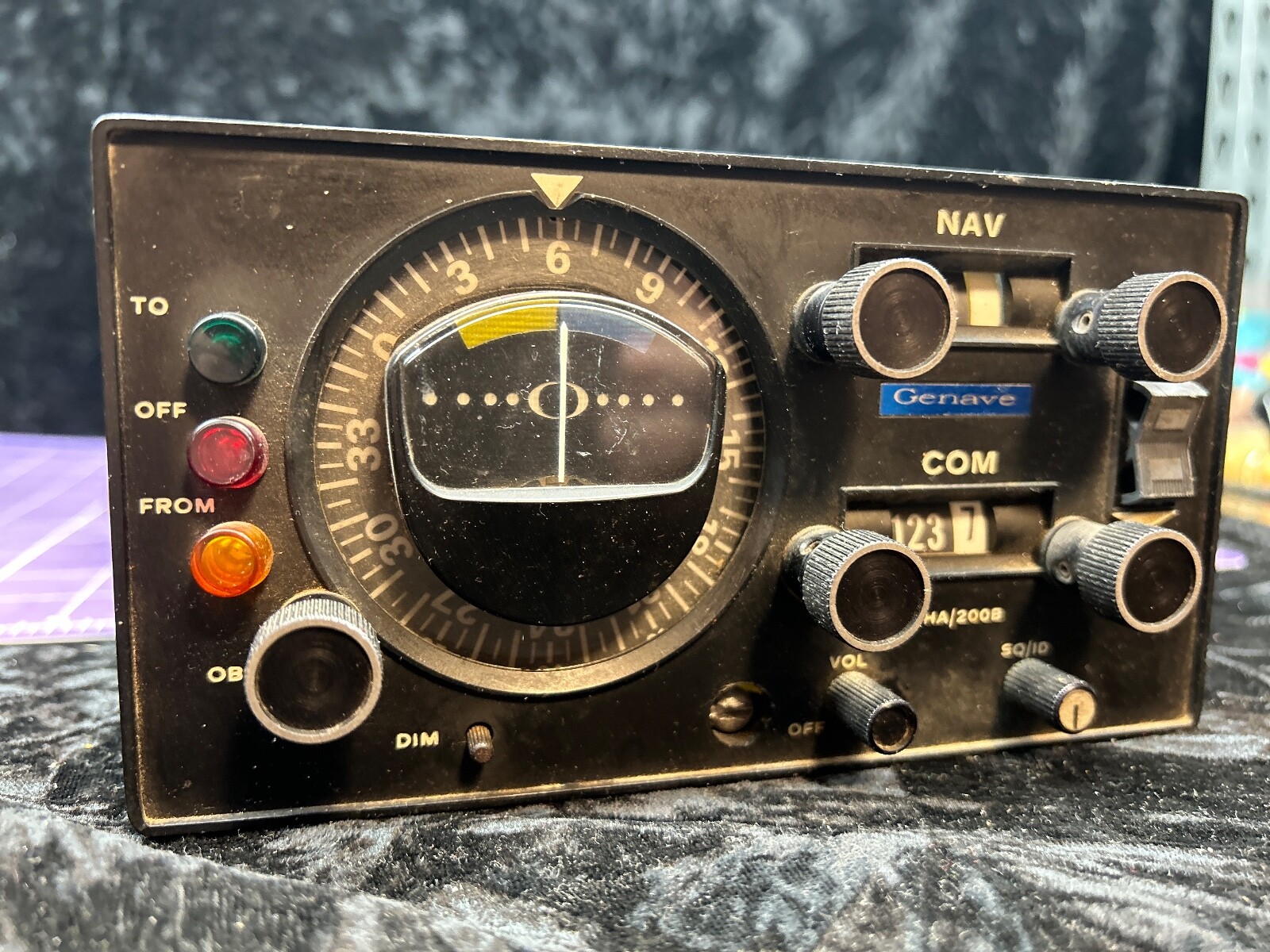 Alpha 200B Vintage GENAVE Nav/Comm Aircraft Radio