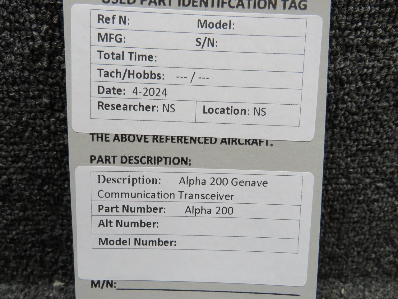 Alpha 200 Genave Communication Transceiver