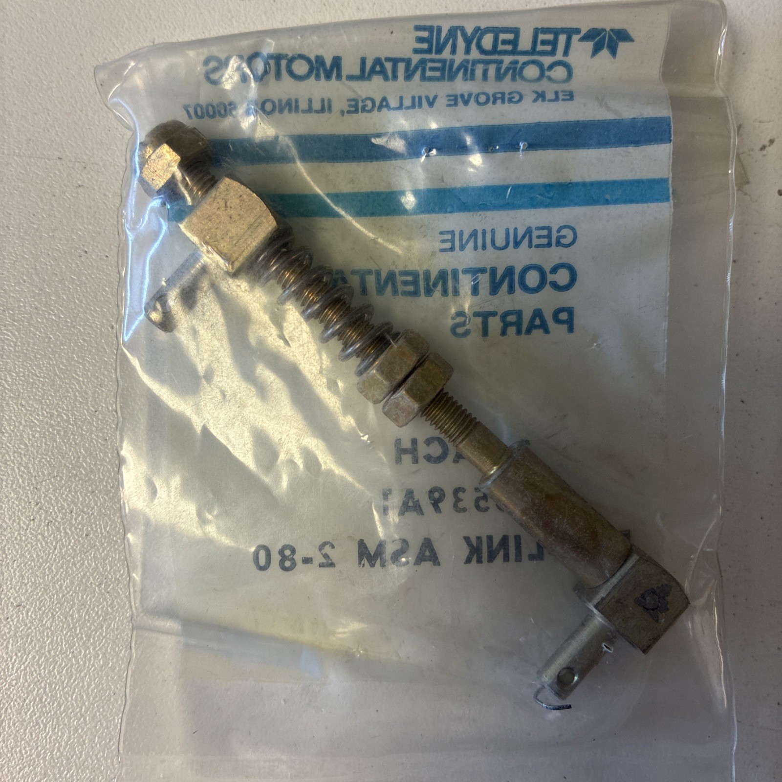 TCM Continental Linkage Fuel control P/N 625539A1