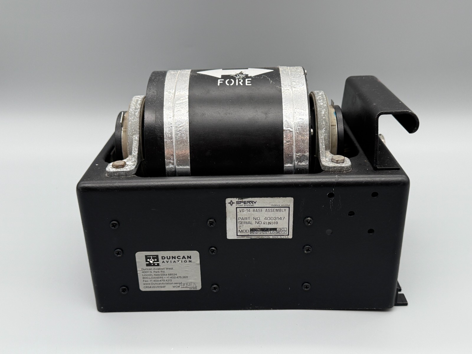 Sperry VG-14 Vertical Gyro – PN: 4001808-901