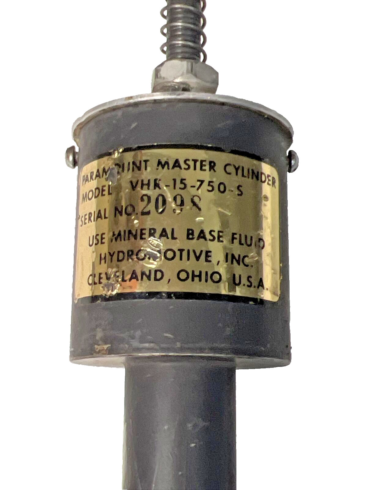 Paramount Aircraft Brake Master Cylinder VHR 15–750-S Bellanca 17-30A Viking