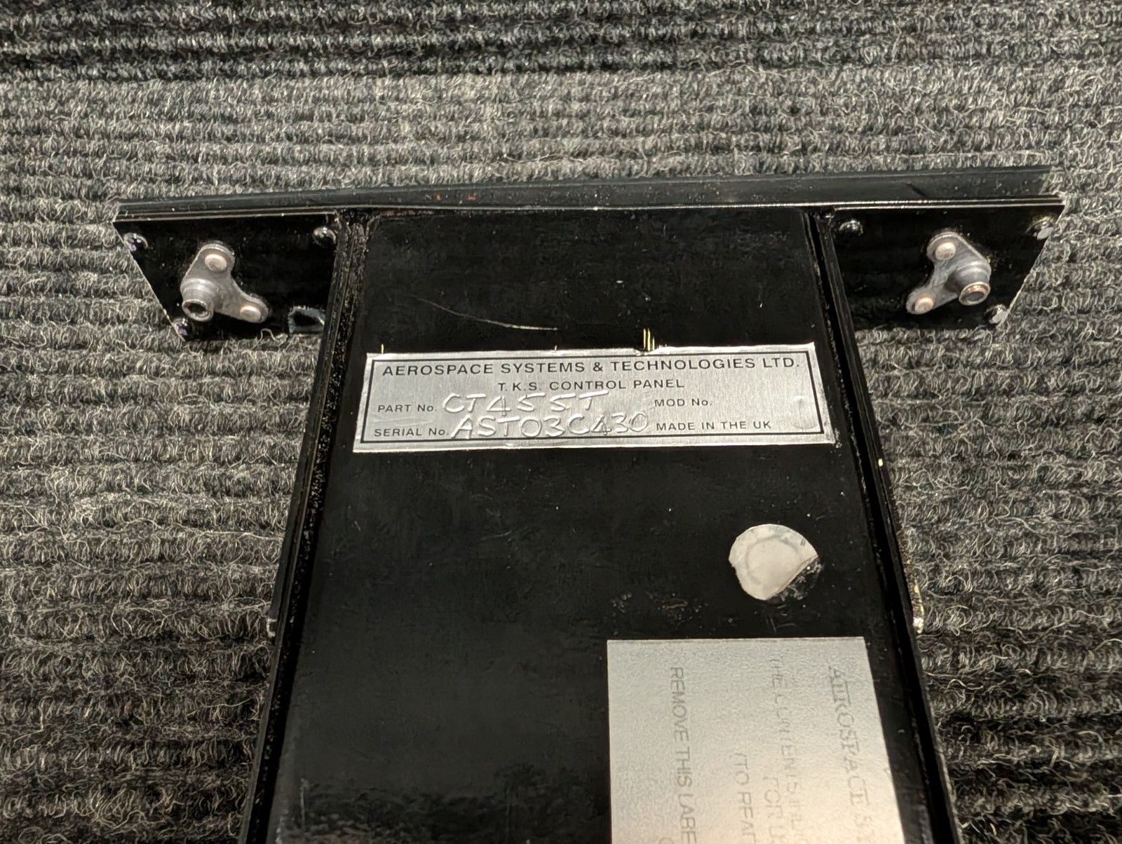 Mooney M20K TKS Control Panel Part# CT455T