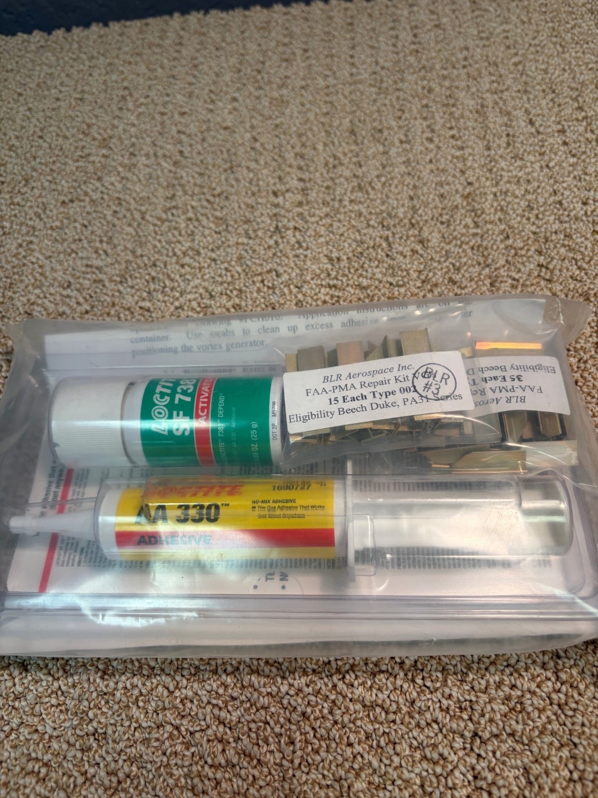 PIPER BLR AEROSPACE VORTEX GENERATOR REPL KIT-NEW